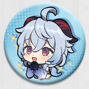 Ganyu - Genshin Impact - Chibi Stickers Glossy Badge - miHoYo