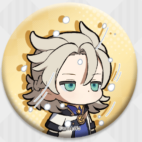 Albedo - Genshin Impact - Chibi Stickers Glossy Badge - miHoYo