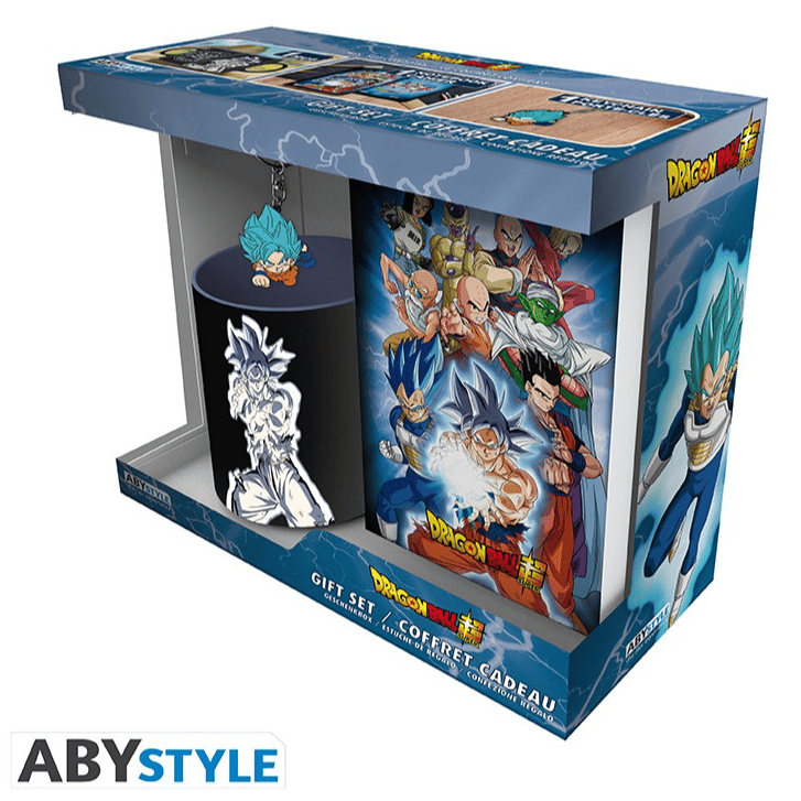 Dragon Ball Super - "Goku" - Geschenk-Set - 320ml Tasse + Schlüsselanhänger + Notizbuch - AbyStyle