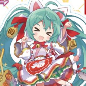 Hatsune Miku x Maneki-neko -Acryl-Aufsteller- Version B - Chara-Ani