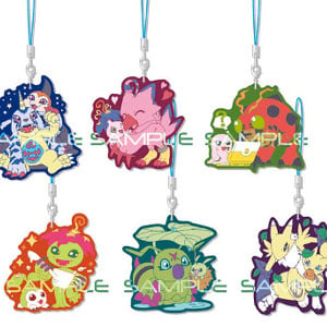 Digimon Anhänger Set - Rabasuto Collection Vol. 2 (6 Gummianhänger)