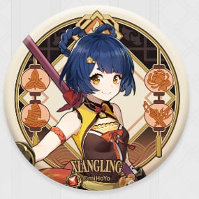 Xiangling - Genshin Impact - Liyue Harbor Series Chara Can Badge