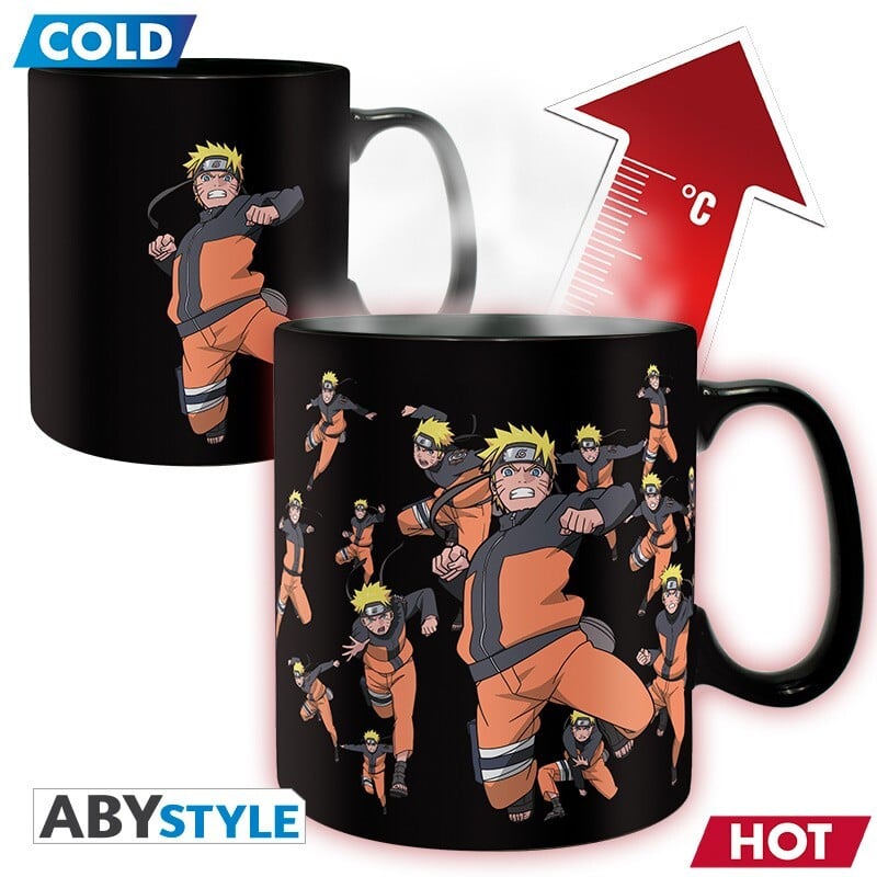 Multicloning - Naruto Shippuden - 460 ml Tasse - Thermotasse/ Heat Change - AbyStyle