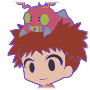 Izumi / Izzy Koushirou und Tentomon - Digimon Chara Ride Gummi Anhänger