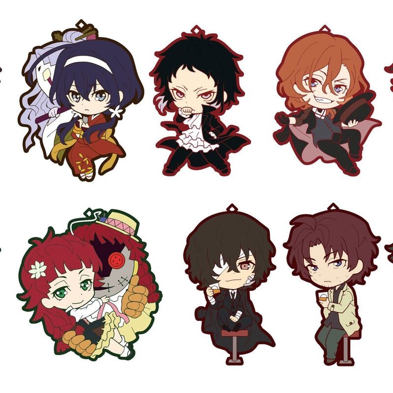 Ryuunosuke Akutagawa - Bungo Stray Dogs - Niitengomu! Gummi-Anhänger