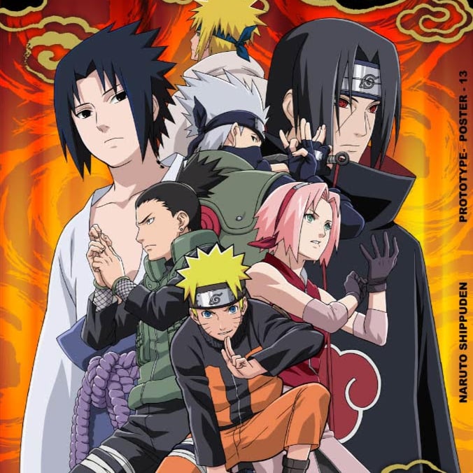 Ninjas Konoha - Naruto Shippuden - Hochglanz Poster - SUNJA