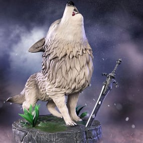Sif, der Große Grauwolf - Dark Souls SD Statue - First 4 Figures
