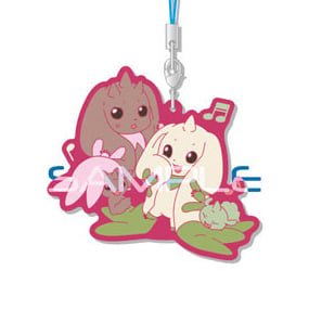 Lopmon, Terriermon, Chocomon und Gummymon - Digimon Anhänger - Rabasuto Collection