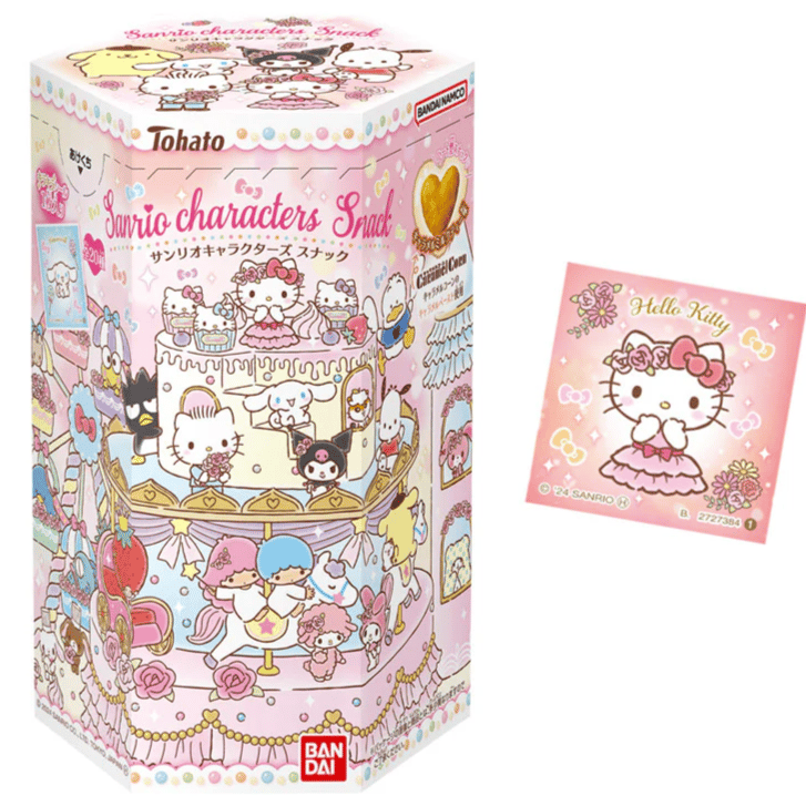 Sanrio Characters - Snack Caramel Milk Tea mit Sticker - 18 g - Tohato