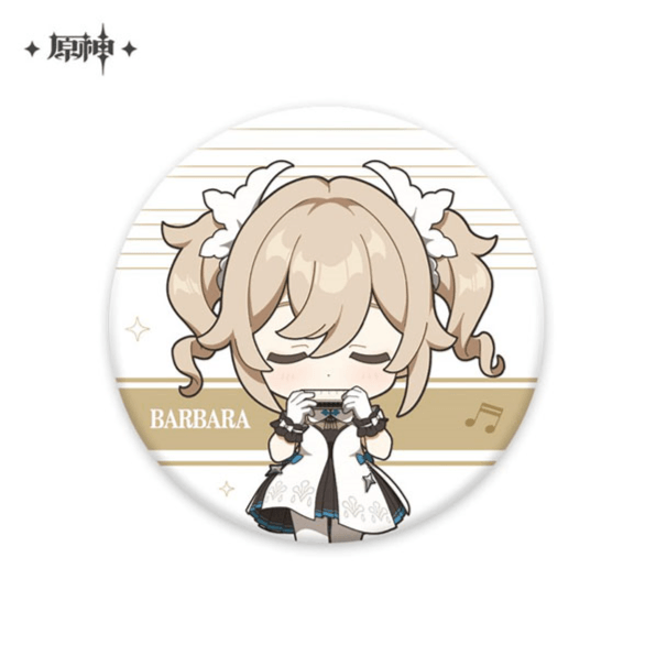 Barbara Chibi Ver. - Melodies of an Endless Journey - Button - Genshin Impact - miHoYo