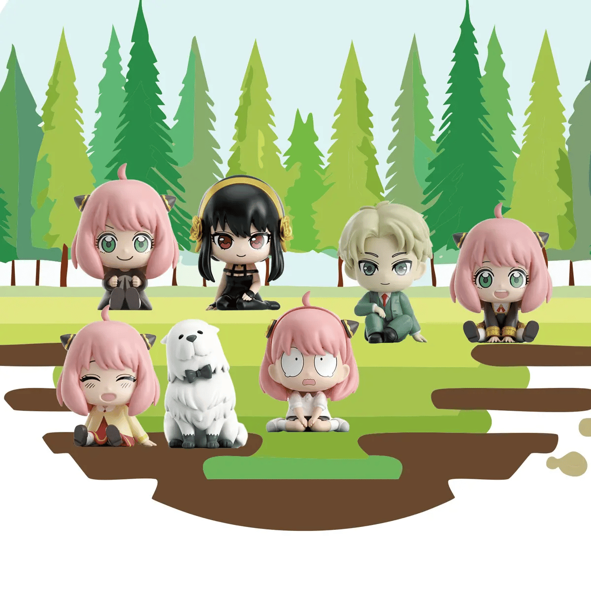 Zufällige Auswahl - Spy x Family - Mascot Sitting - Blind Box - EAKI