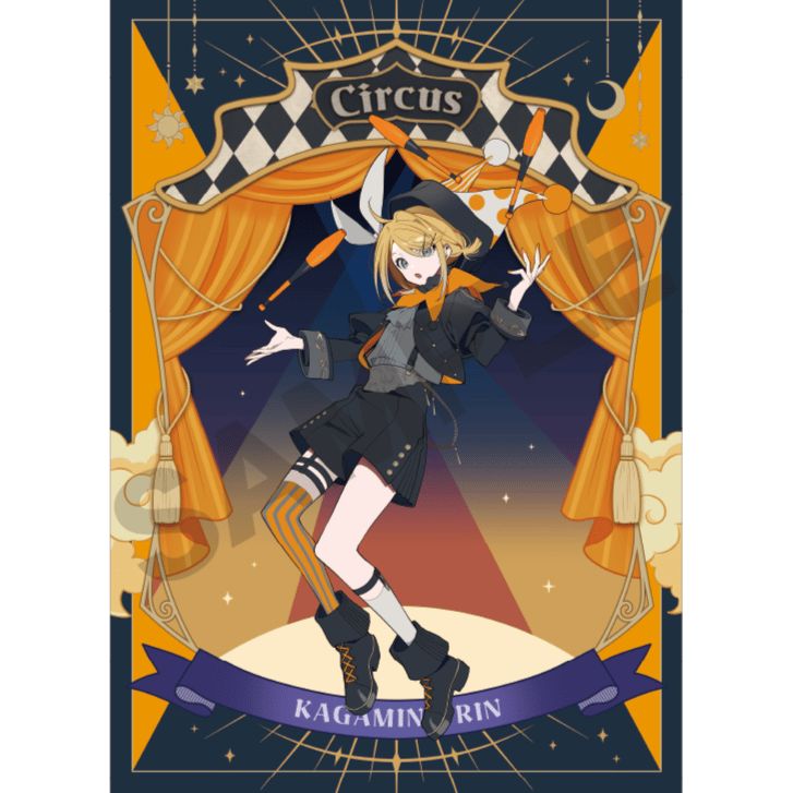 Rin Kagamine - Hatsune Miku (Black Circus) - Clear File / Aktenhülle - Crux