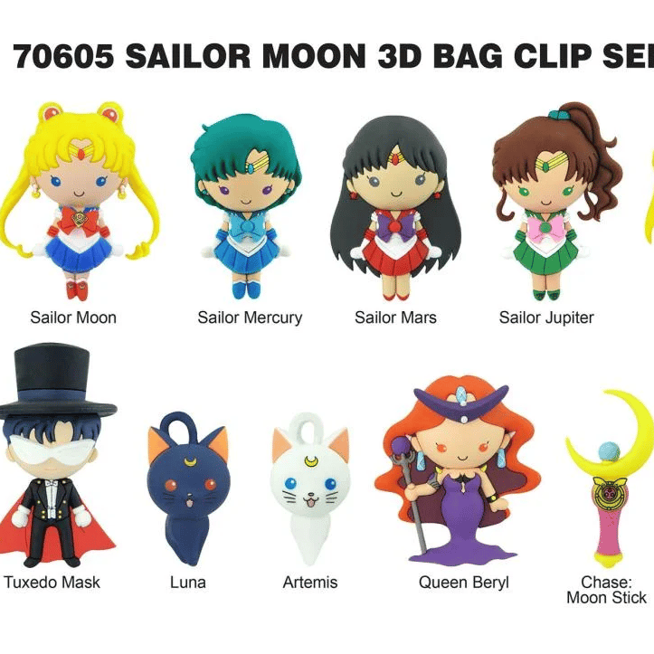 Zufällige Auswahl - Sailor Moon - 3D Taschenclip Serie 1 - Monogram International Inc.