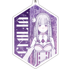 Emilia - Re:Zero - Acryl-Schlüsselanhänger - A3