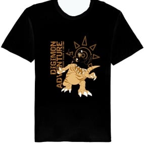Digimon T-Shirt - Tai Yagami und Greymon - Größe M