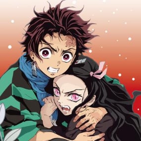 Tanjiro & Nezuko - Kimetsu no Yaiba - Handtuch