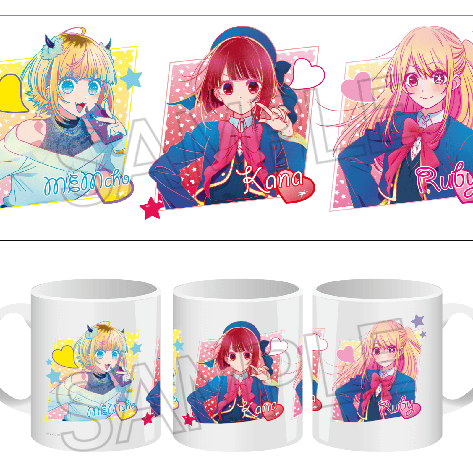 Mem-Cho, Kana & Ruby - Oshi no Ko - Tasse (Vivid Line B) - Twinkle