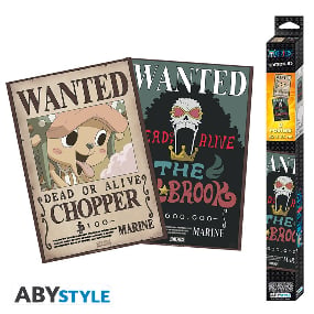 Wanted Brook & Chopper - Set 2 Chibi Poster - (52 x 38 cm) - One Piece - AbyStyle