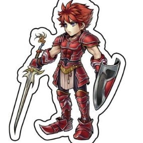 Warrior of Light - Dissidia Final Fantasy - Acryl-Schlüsselanhänger