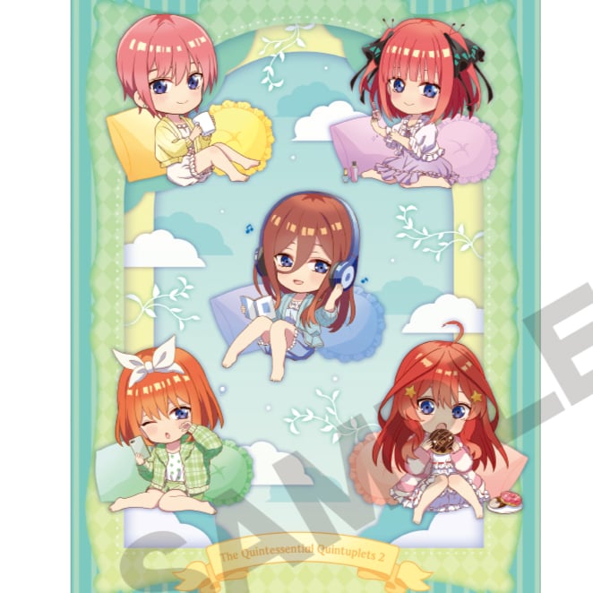 The Quintessential Quintuplets Season 2 (Mint Nobicolo) - Clear File / Aktenhülle - Crux