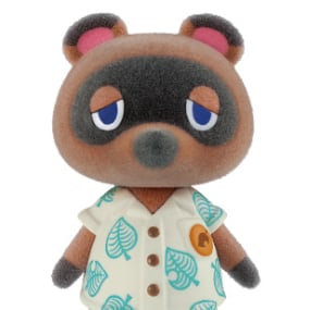 Tom Nook / Tanukichi - Minifigur mit beflockter Oberfläche - Animal Crossing: New Horizons - Bandai