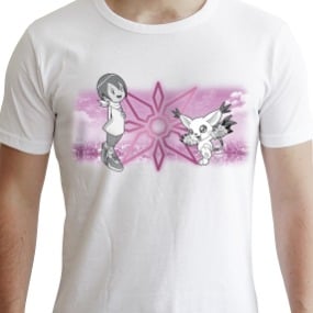 Digimon T-Shirt - Hikari und Gatomon - Größe S