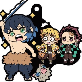 Inosuke Hashibira, Tanjiro Kamado & Zenitsu Agatsuma - Kimetsu no Yaiba - Buddy Collection Vol. 2 Gummi-Anhänger
