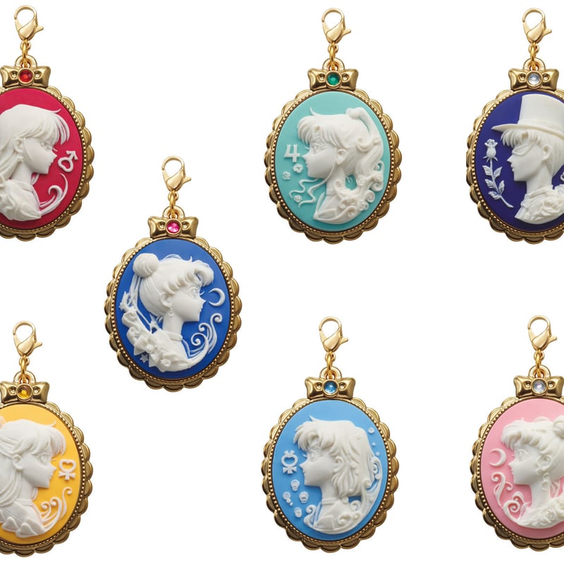 Sailor Moon Cameo Charms - Komplettset