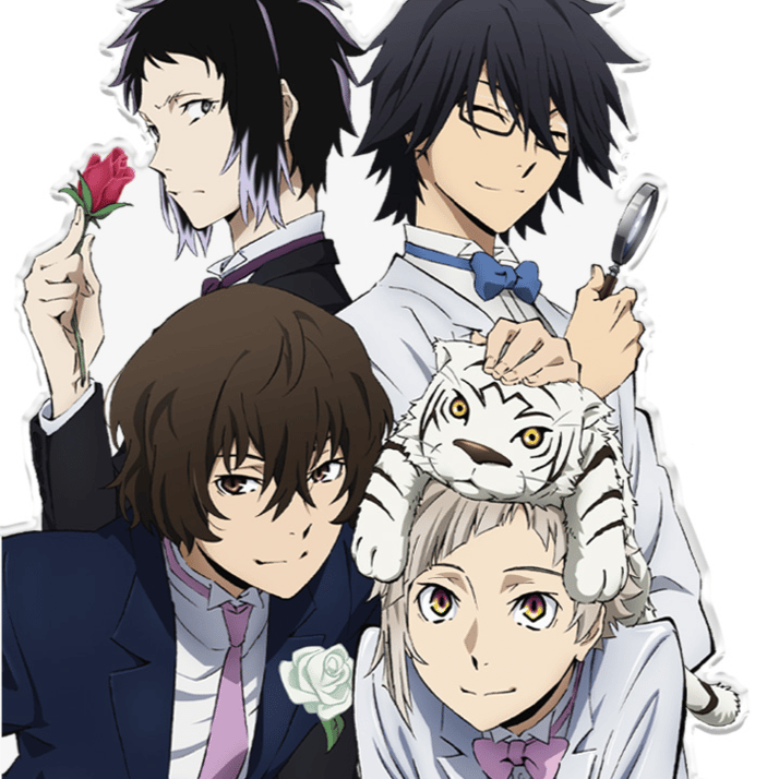 Atsushi Nakajima, Osamu Dazai, Ranpo Edogawa & Ryunosuke Akutagawa - Bungo Stray Dogs - Acrylaufsteller (C) - Azumaker