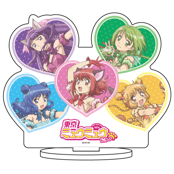Tokyo Mew Mew New - Acrylaufsteller (Heart Group Design) - A3