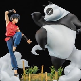 Ranma und Genma – Ranma 1/2: Jusenkyo’s Cursed Springs HQS Statue von Tsume