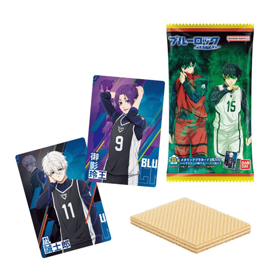 Vanille Waffeln mit Sammelsticker - Blue Lock - Bandai