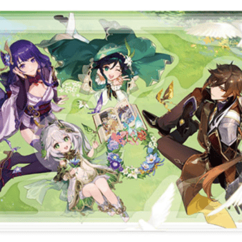 Baal, Venti, Zhongli & Nahida - Genshin Impact - 2nd Anniversary Commemorative Illustration - Acrylbild - miHoYo