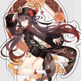 Hu Tao - Genshin Impact - Liyue Harbor Series Chara Acrylic Stand / Acrylaufsteller
