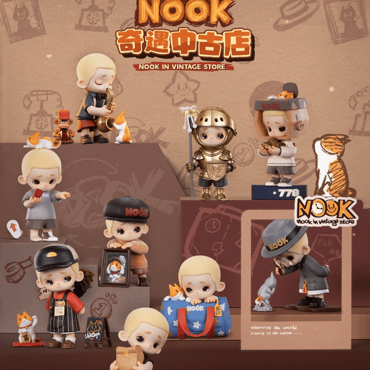 Random Selection - NOOK in Vintage Store - Mini Figures - 52TOYS