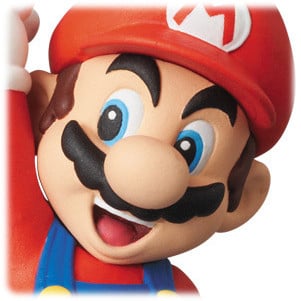 Super Mario Figur auf dem Sprung (Wii Version)