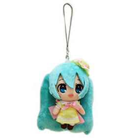 Hatsune Miku Spring Time (B) - Hut und offene Augen - Taito Plüsch-Anhänger