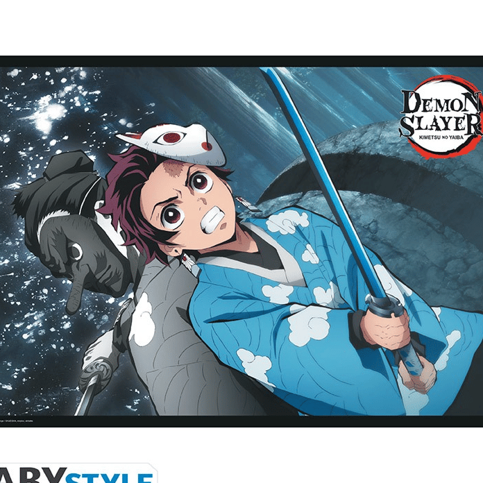 Tanjiro & Urukodaki - Poster - (91,5 x 61 cm) - Demon Slayer - AbyStyle