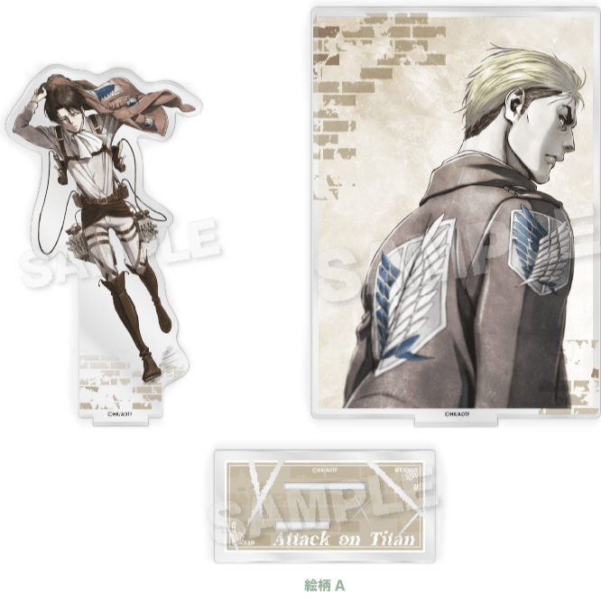 Levi & Erwin - Attack on Titan - Acrylaufsteller / Acryl Diorama - Y Line