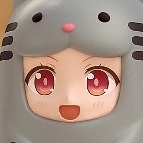 Graue Katze - American Shorthair - Face Parts Case - Nendoroid More