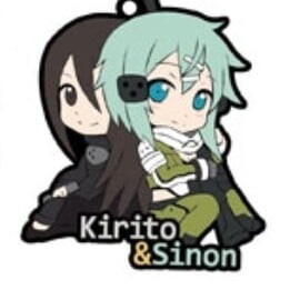 Sword Art Online II Niitengomu Gummi Anhänger - Kirito und Sinon