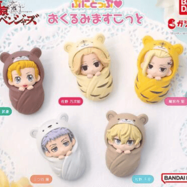 Zufällige Auswahl - Tokyo Revengers - Mini Figuren (Puni-top Okurumi Mascot) - Bandai