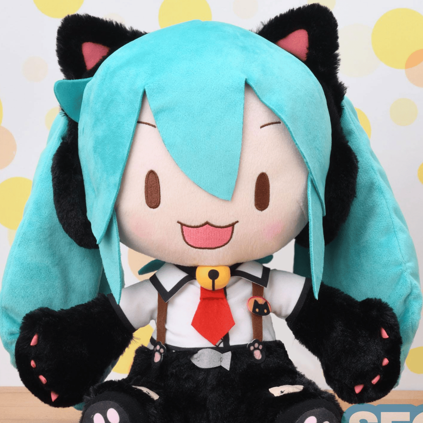Hatsune Miku - Kitty Cat - Fuwa Petit Plüschtier - Sega (30 cm)