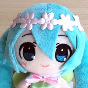 Hatsune Miku Spring Time (A) - Blumenkranz - Taito Plüsch-Anhänger