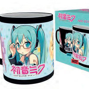 Vocaloid Characters - Hatsune Miku, Megurine Luka und Kagamine Rin - Tasse mit Thermoeffekt / Zaubertasse