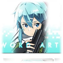 SAO Tasse - Sinon und Kirito - Gun Gale Online