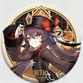 Hu Tao - Genshin Impact - Liyue Harbor Series Chara Can Badge
