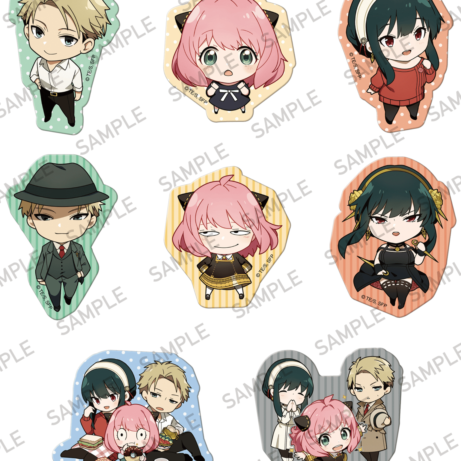 Zufällige Auswahl - Spy x Family - Mini Clear Clip Badge - Verscluss - Kadokawa