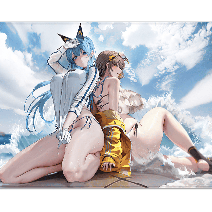 Helm & Anis - Goddess of Victory: Nikke - Mousepad (80 x 40 cm)- Sakami