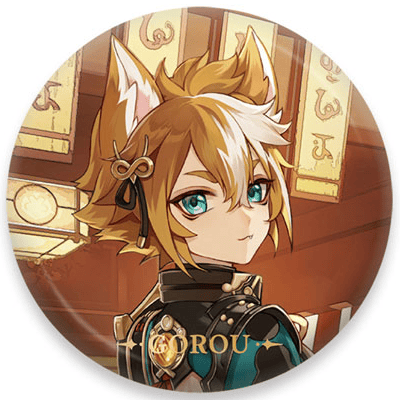 Gorou - Button - Genshin Impact - miHoYo